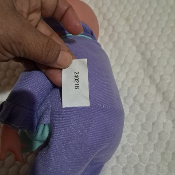 Uneeda Toys Cabbage PachPurple and Mint Baby Doll 14 In - Picture 4 of 6